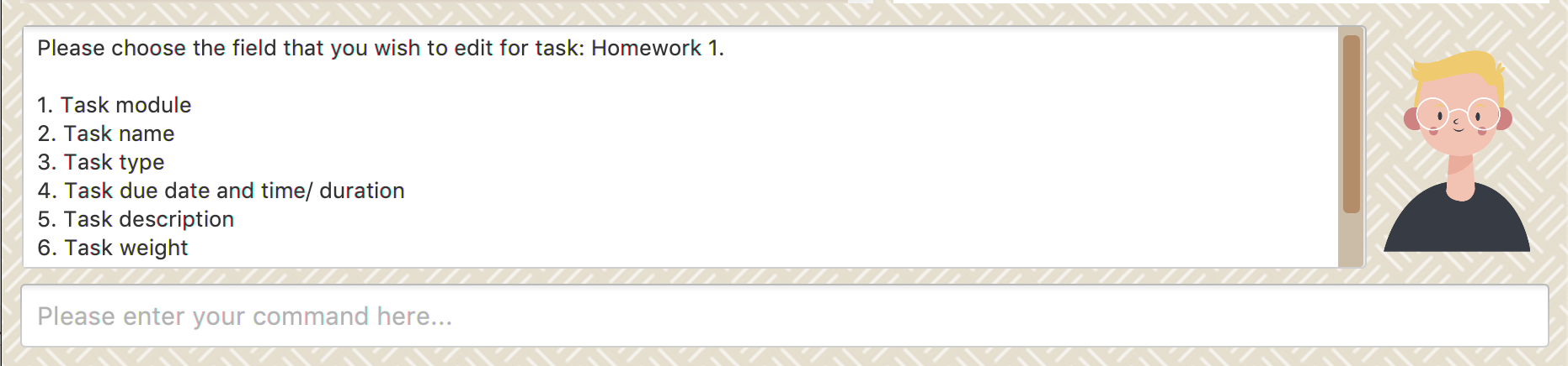 edit response index